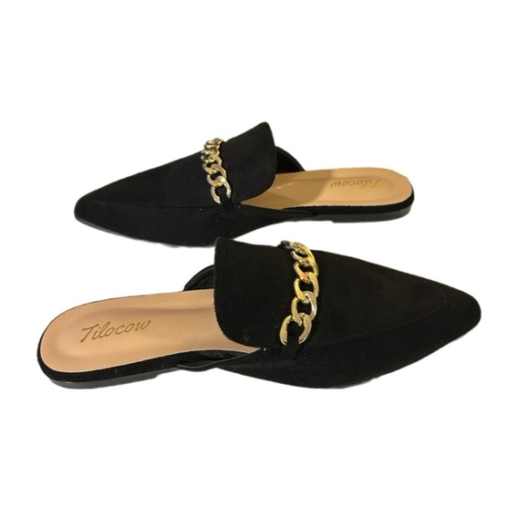 Tilocow Comfort Faux Suede Mules, NWOT, Size 7 - Picture 5 of 6